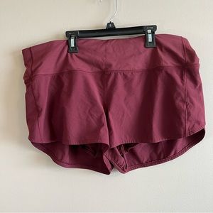 Lululemon Speed Up Shorts Maroon 16